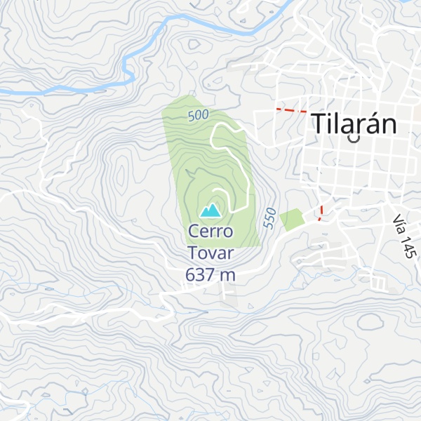 Map of Cerro Tovar