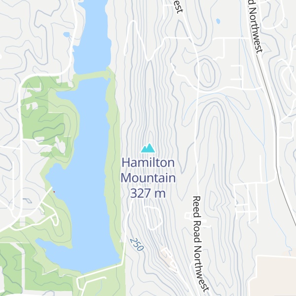 Map of Hamilton Mountain