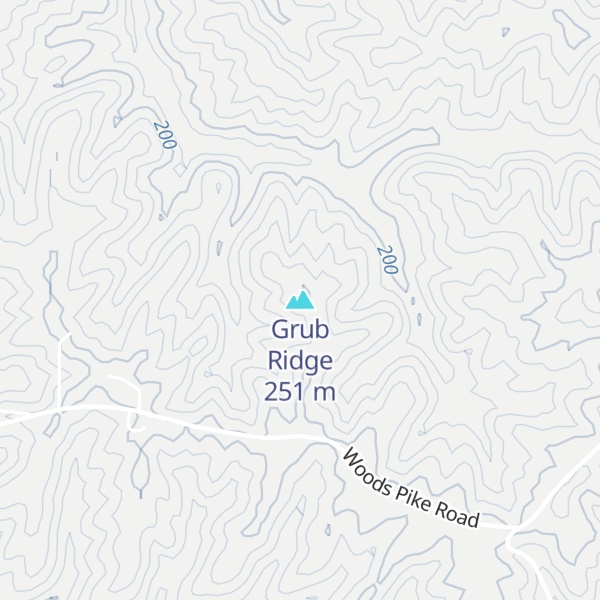 Map of Grub Ridge