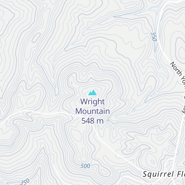 Map of Wright Mountain