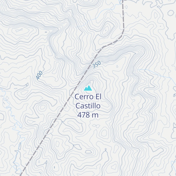 Map of Cerro El Castillo