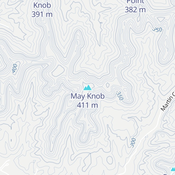 Map of May Knob