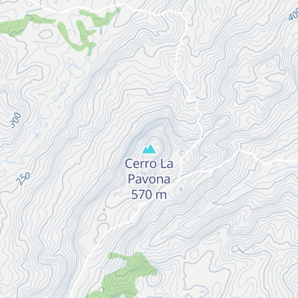 Map of Cerro La Pavona