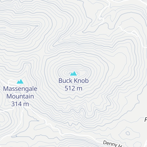 Map of Buck Knob