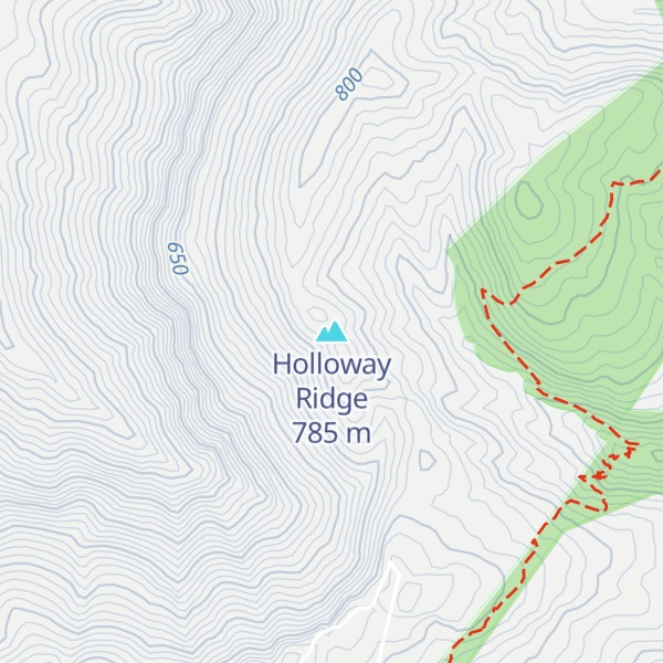 Map of Holloway Ridge