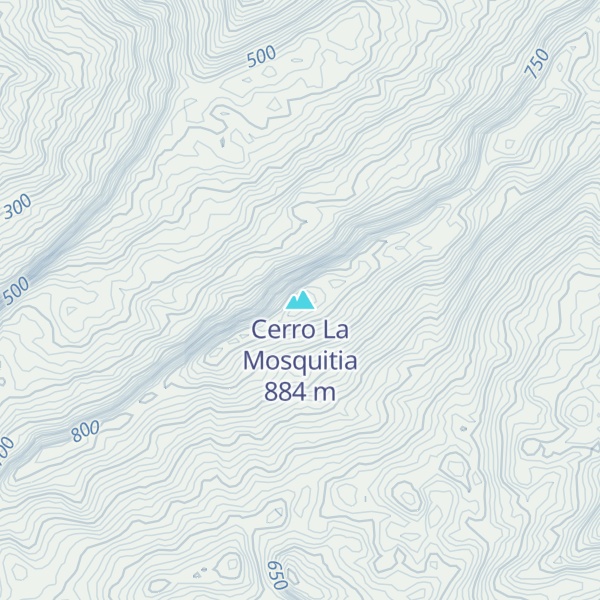 Map of Cerro La Mosquitia