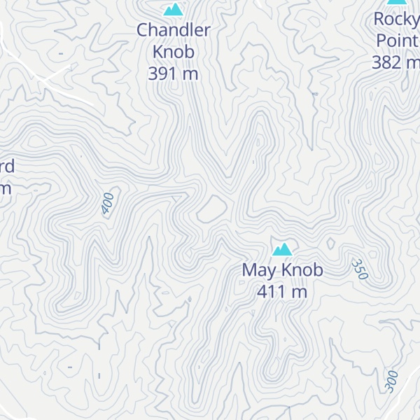 Map of Rattlesnake Knob