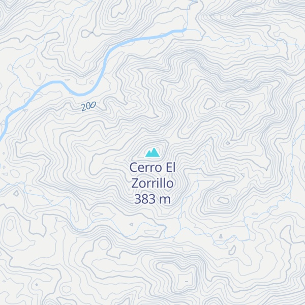 Map of Cerro El Zorrillo