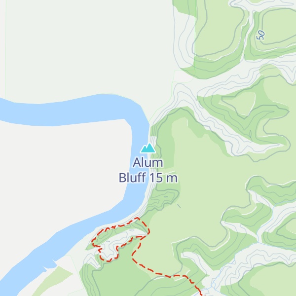 Map of Alum Bluff