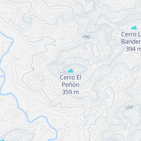 Map of Cerro El Peñón