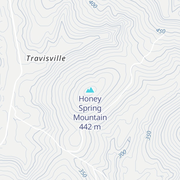 Map of Honey Spring Mountain