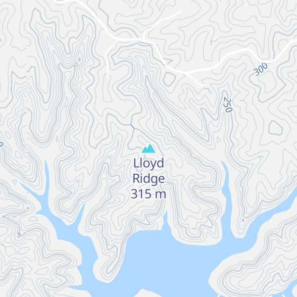 Map of Lloyd Ridge