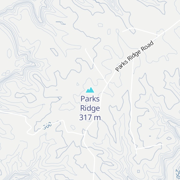Map of Parks Ridge