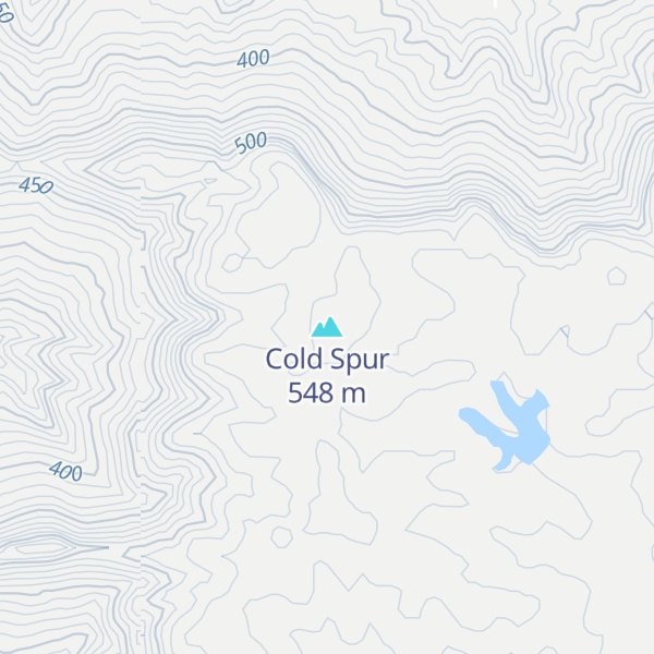 Map of Cold Spur