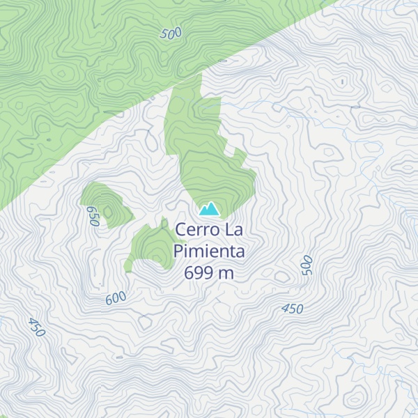 Map of Cerro La Pimienta