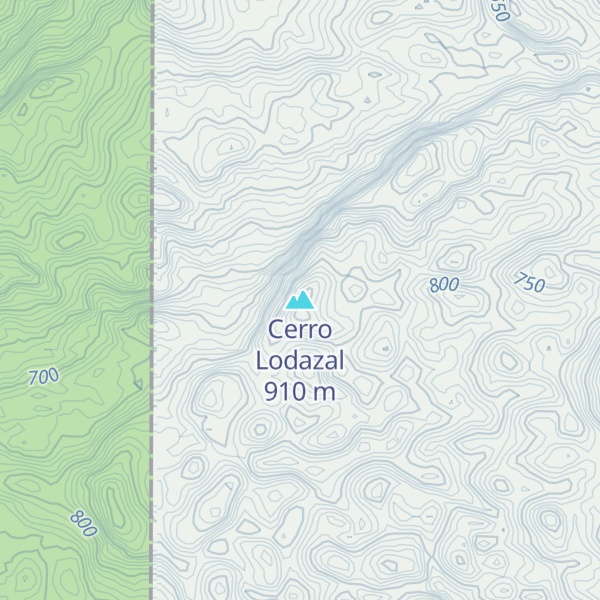 Map of Cerro Lodazal