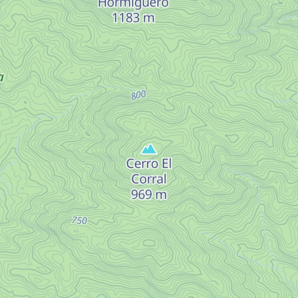 Map of Cerro El Corral