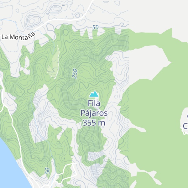 Map of Fila Pájaros