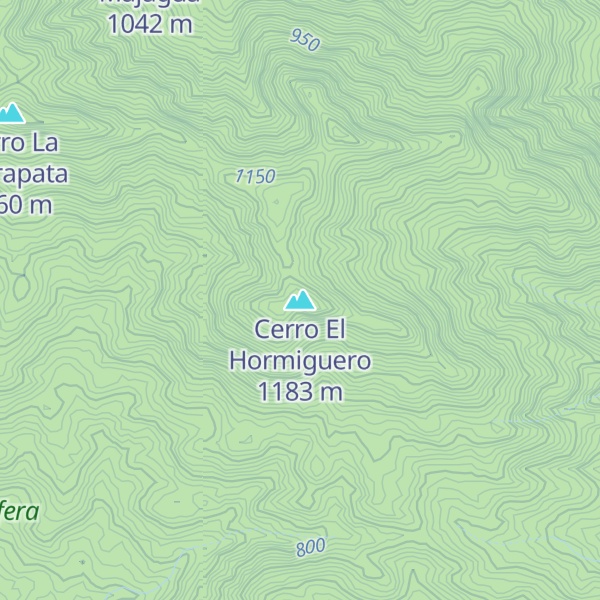 Map of Cerro El Hormiguero