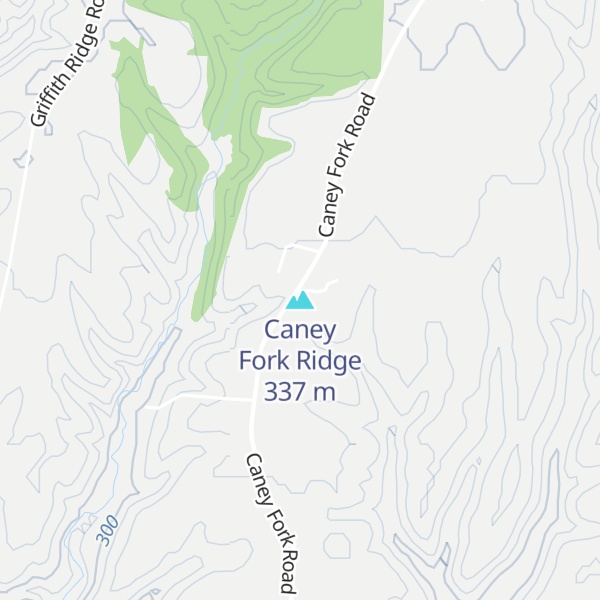 Map of Caney Fork Ridge