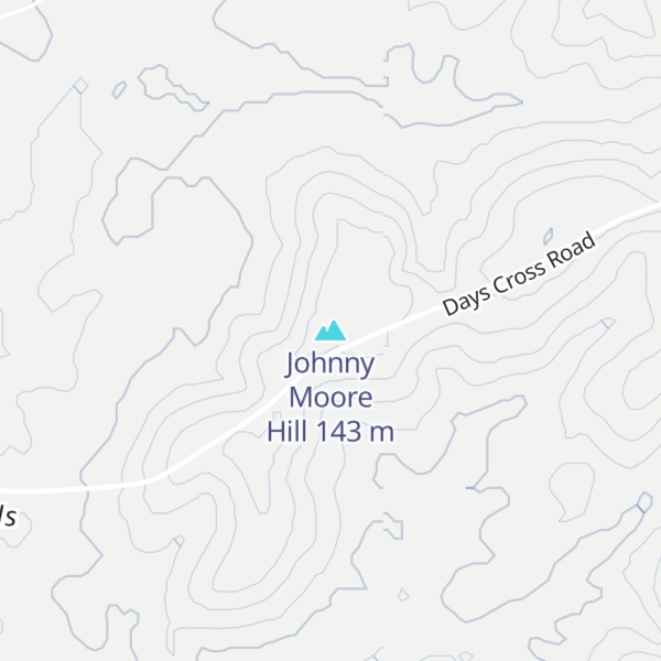 Map of Johnny Moore Hill