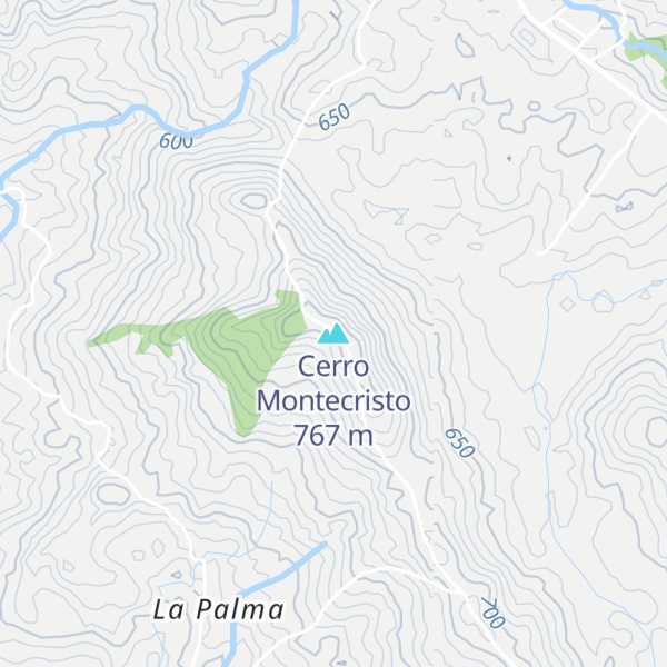 Map of Cerro Montecristo