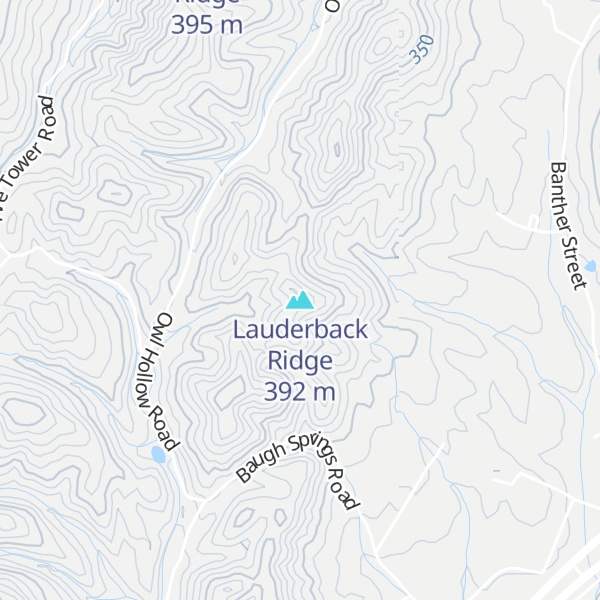 Map of Lauderback Ridge