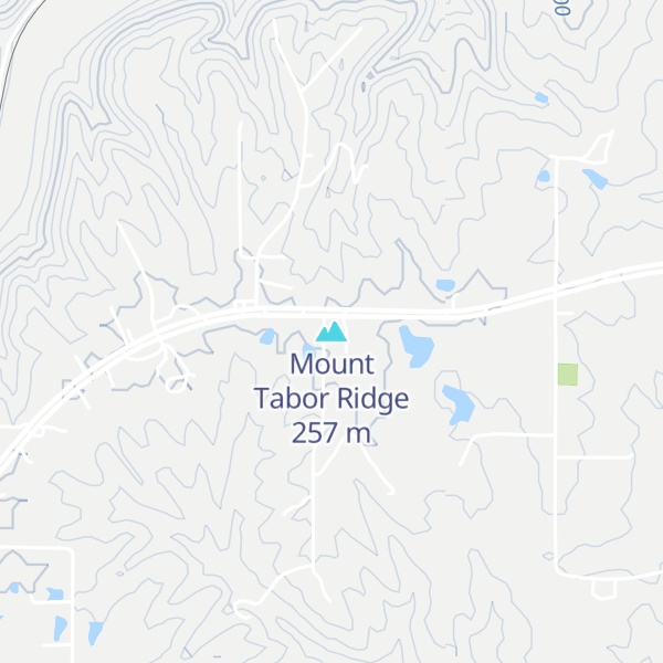 Map of Mount Tabor Ridge