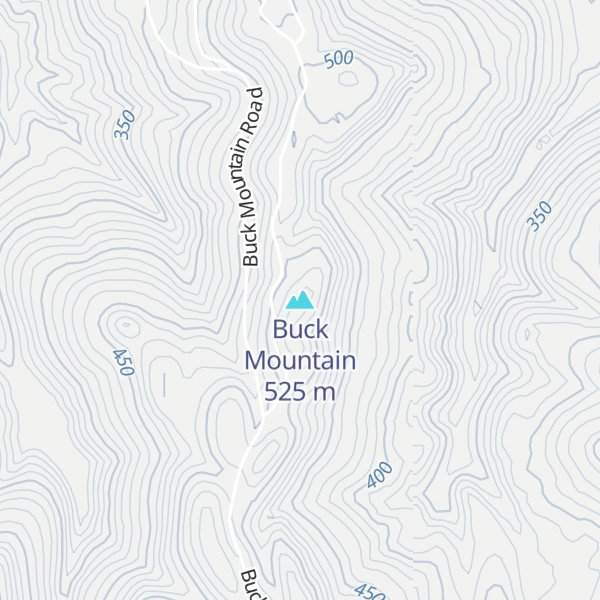 Map of Buck Mountain