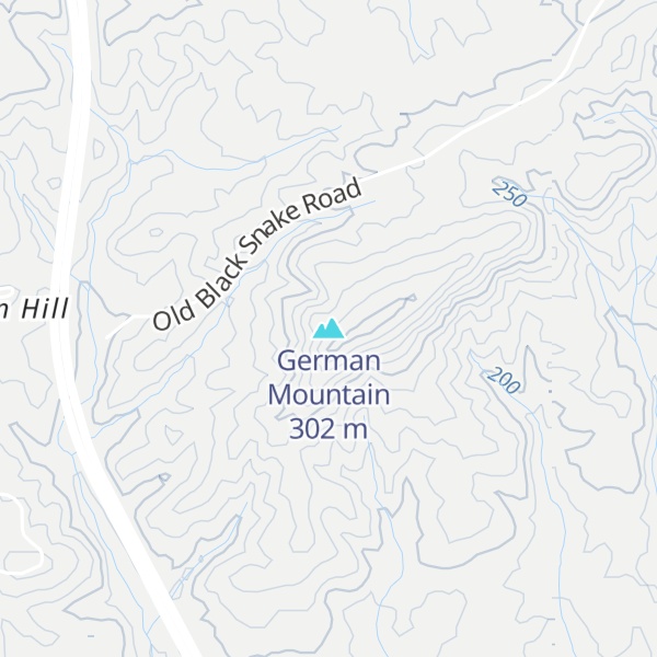 Map of German Mountain