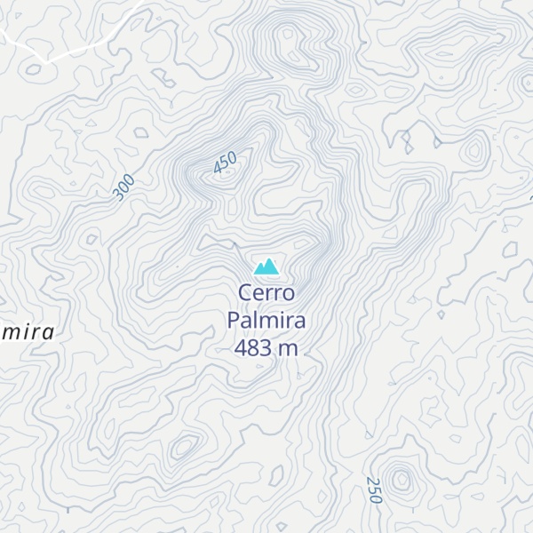 Map of Cerro Palmira