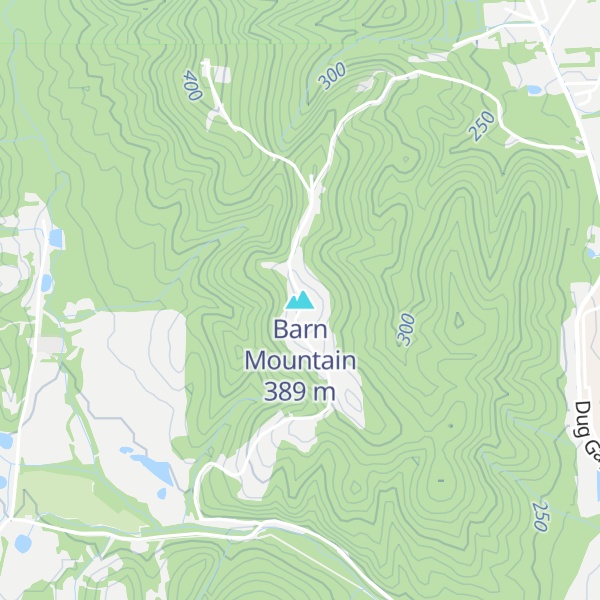 Map of Barn Mountain