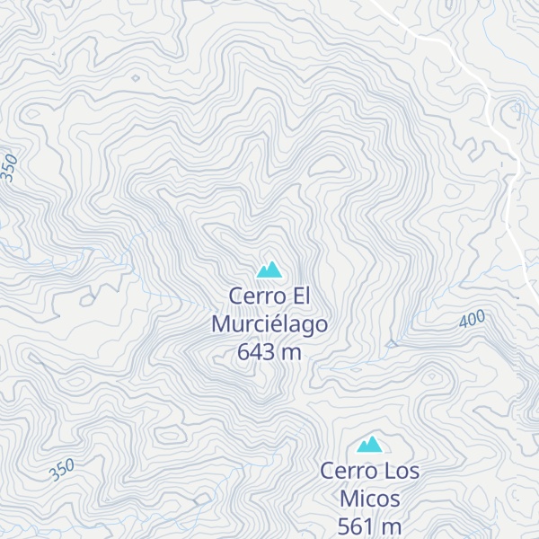 Map of Cerro El Murciélago