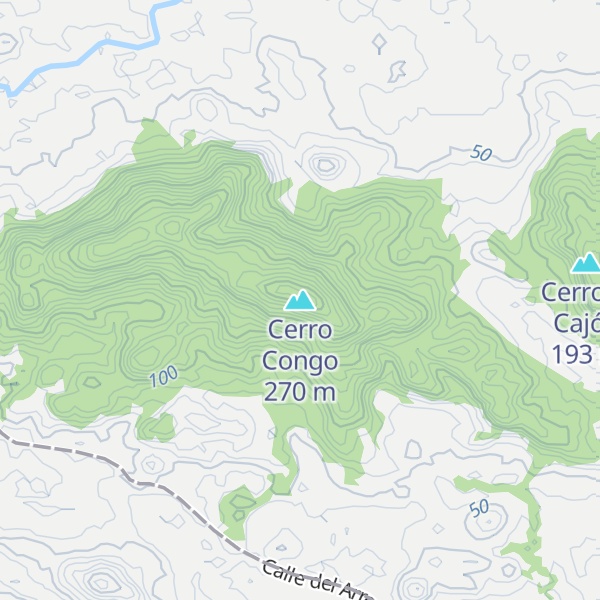 Map of Cerro Congo