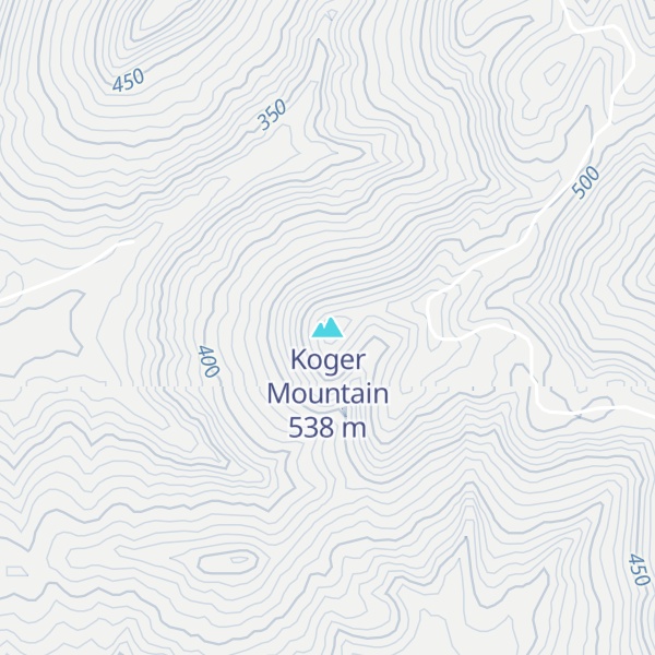 Map of Koger Mountain
