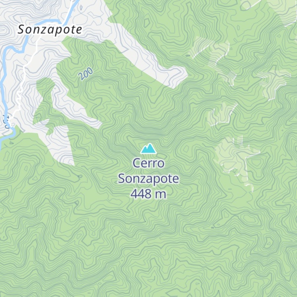 Map of Cerro Sonzapote