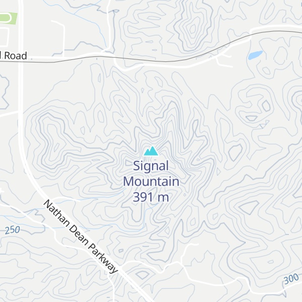 Map of Signal Mountain