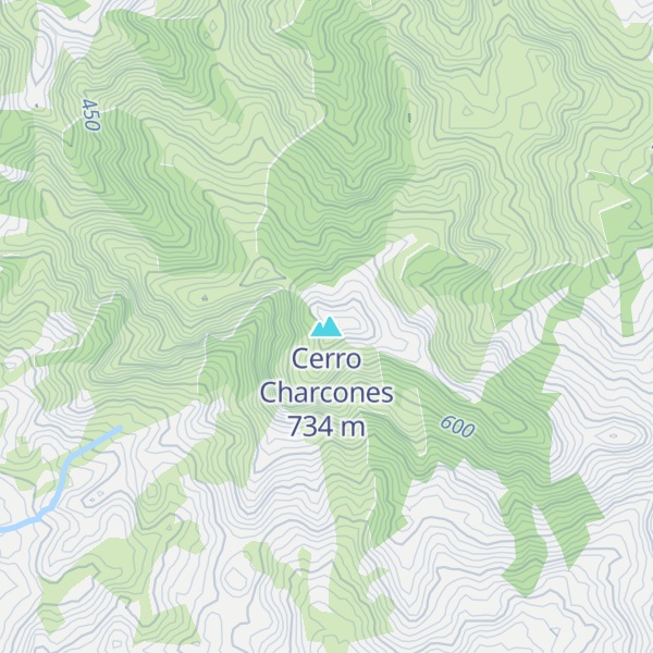 Map of Cerro Charcones