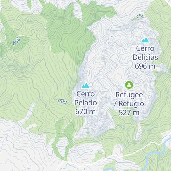Map of Cerro Pelado