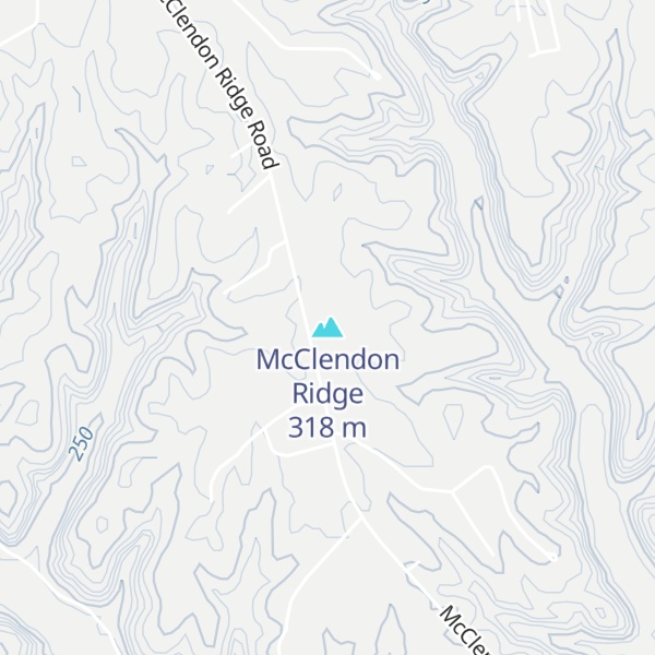 Map of McClendon Ridge