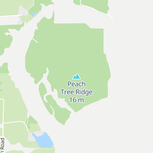 Map of Peach Tree Ridge