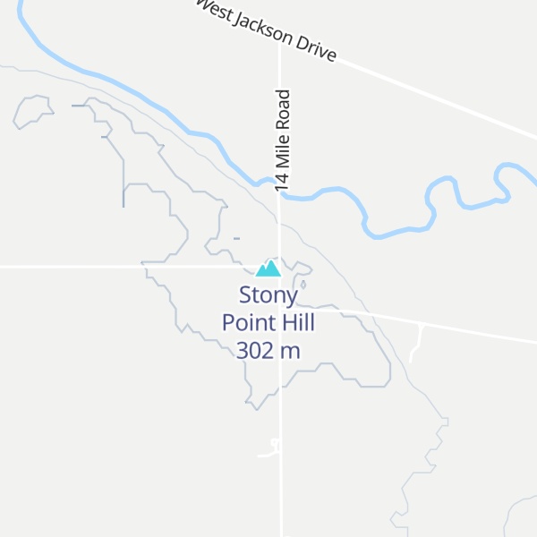 Map of Stony Point Hill
