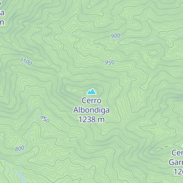 Map of Cerro Albondiga