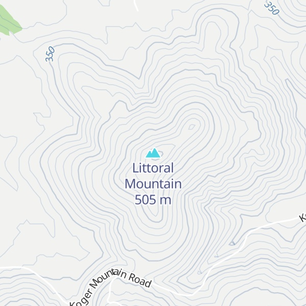 Map of Littoral Mountain