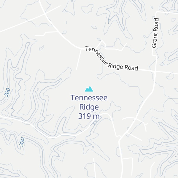 Map of Tennessee Ridge