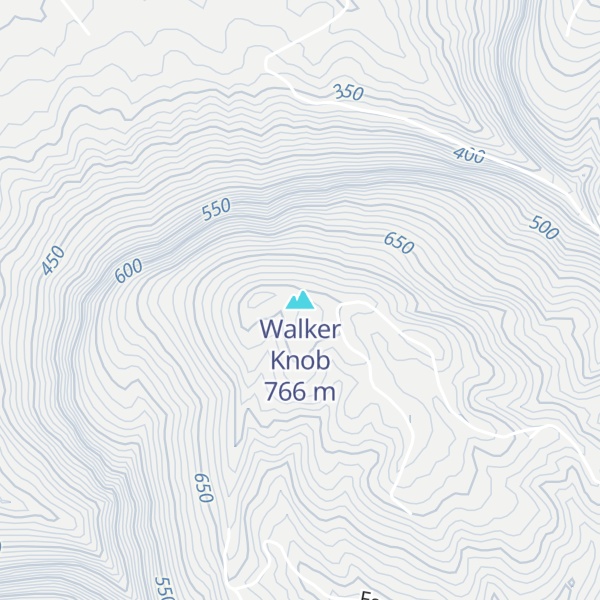 Map of Walker Knob