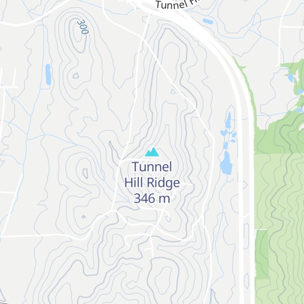 Map of Tunnel Hill Ridge