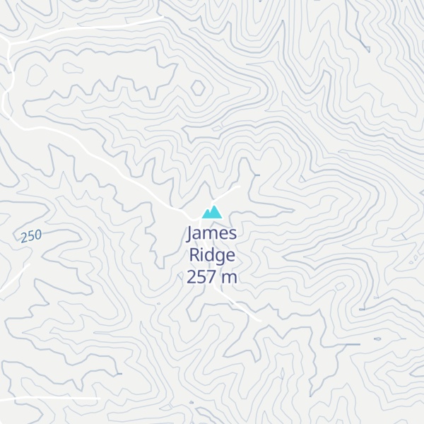 Map of James Ridge