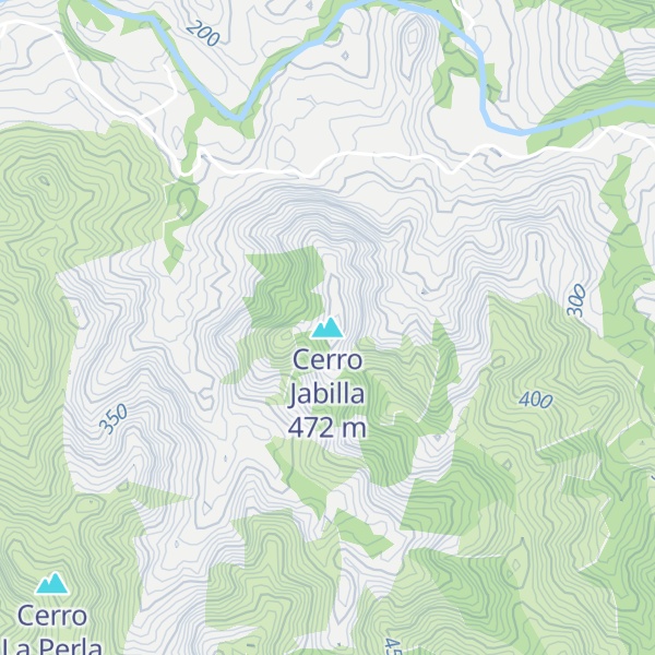 Map of Cerro Jabilla