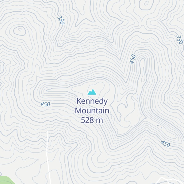 Map of Kennedy Mountain